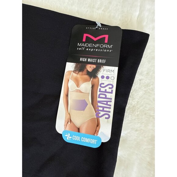 Maidenform Firm Control Shapewear High Waist Brief, Black, Size XL - Picture 3 of 5